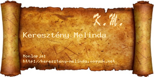 Keresztény Melinda névjegykártya
