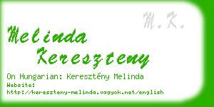 melinda kereszteny business card